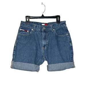 Tommy Hilfiger vintage denim 100% cotton cuffed shorts size 3